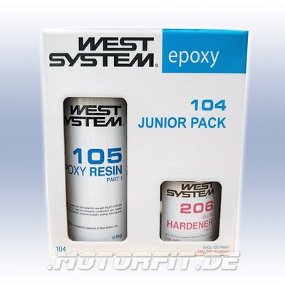 WEST SYSTEM Junior Pack 104 105-206 J Epoxidharz Bootsharz + Härter