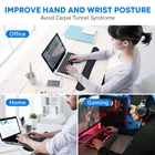 Memory Foam Keyboard Wrist Rest Pad 2-Pack for Comfortable Typing