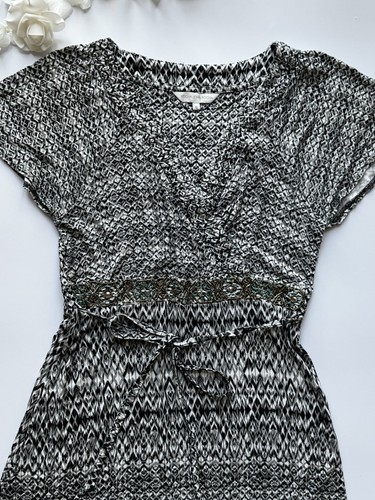 Gorgeous Rocha John Rocha V-neck Fit & Flare Viscose Midi Dress - Size Uk 12 - Picture 4 of 8