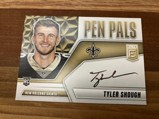 2025 Panini Donruss Elite Pen Pals Black Ink Tyler Shough Rookie Auto RC SP