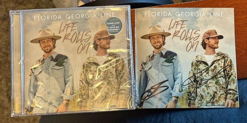 Florida Georgia Line Life Rolls On Signed Autographed CD (Original)