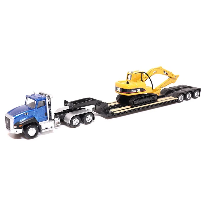 HO 1:87 Diecast Masters 84415 Cat CT 660 Day Cab Tractor w/Lowboy 