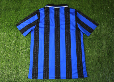 INTER MILAN 1997/1998 VINTAGE FOOTBALL SHIRT JERSEY HOME INTER MILAN 1997/1998 VINTAGE FOOTBALL SHIRT JERSEY HOME