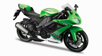 フィギュア 1:12 Kawasaki Ninja ZX-10R by Maisto in Green 32709 | eBay UK