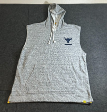 Under Armour Hoodie Men's L Heather Gray Tank Top Sleeveless Project Rock