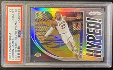 2019-20 Prizm SILVER Get Hyped! #2 LeBron James Lakers PSA 10 GEM LOW POP 16 !!