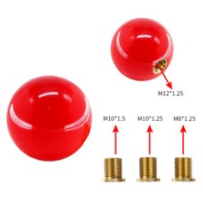 Jdm Duracon Glossy Red Round Ball Shift Knob M8x1.25 M10x1.5 M10x1.25 M12x1.25
