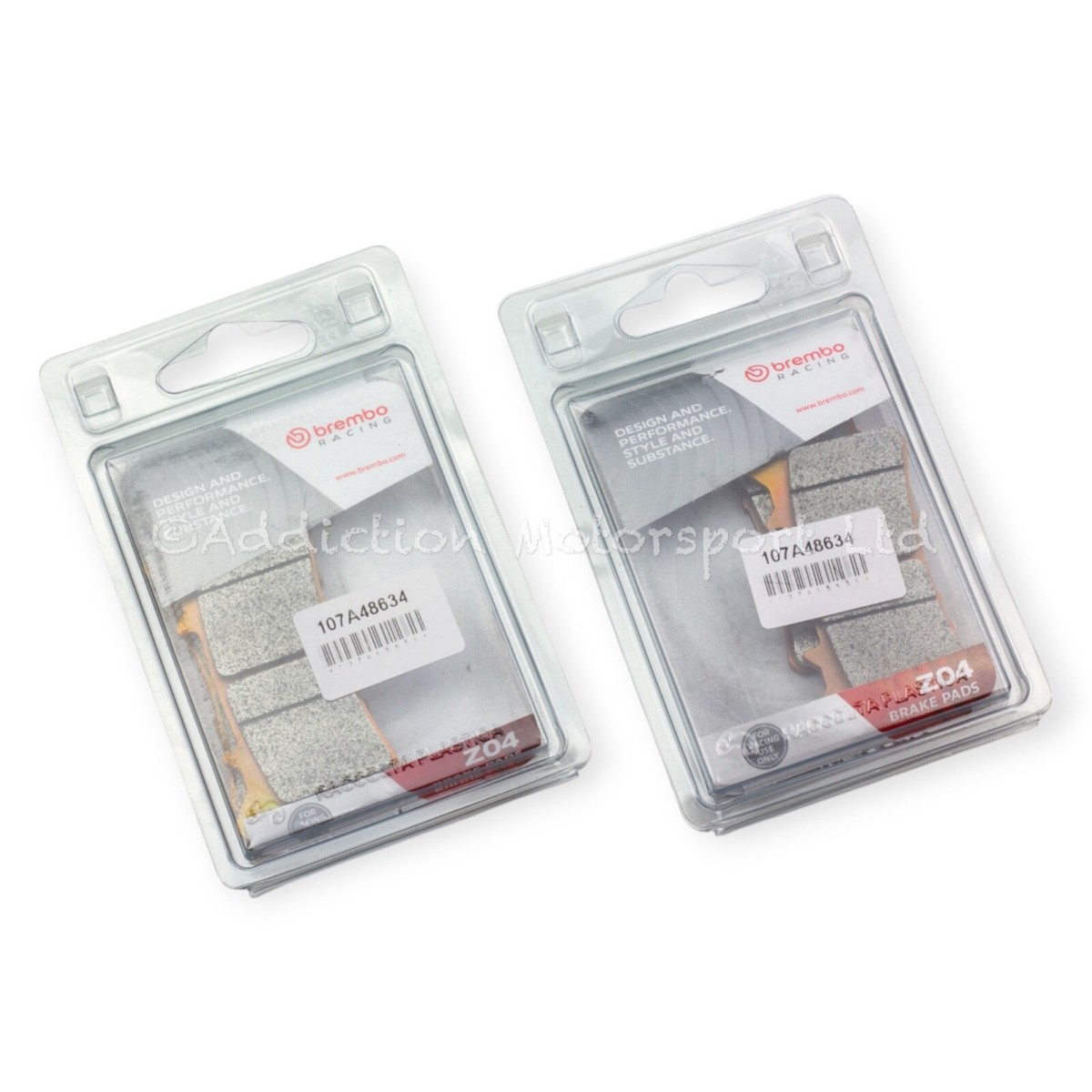 2x Pairs of Brembo Racing Z04 Brake Pads for BMW S1000RR 2025