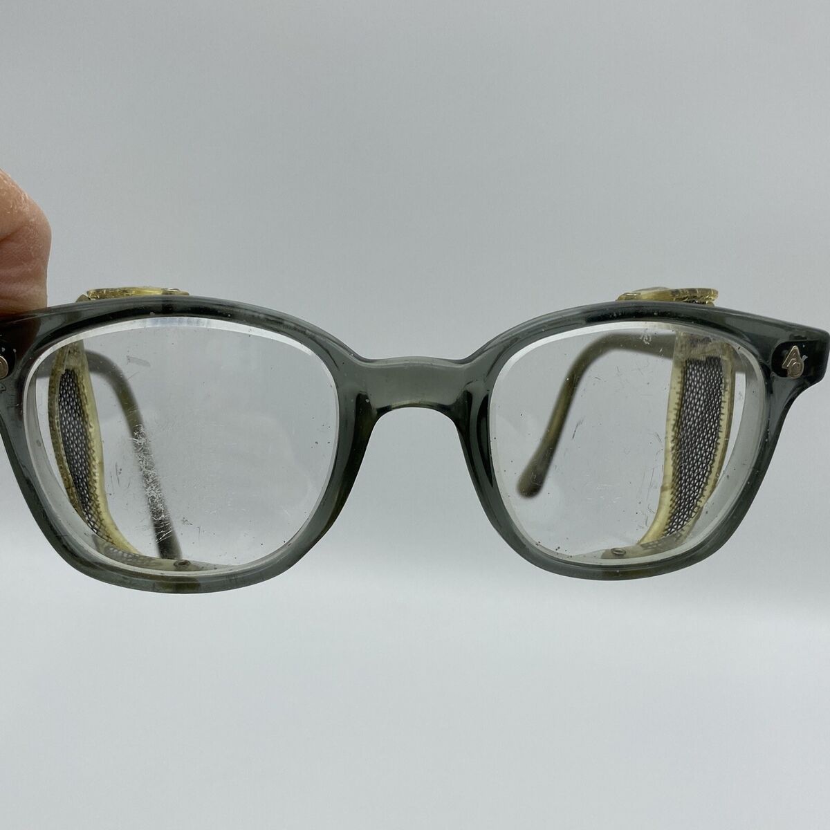 小物 AMERICAN OPTICAL FLEX 48 American Optical Vintage Horn Rim Glasses Mesh Flex Fit 6M