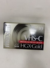 Maxell VHS-C TC-30 Premium High Grade HGX-Gold Camcorder Video Cassette NEW