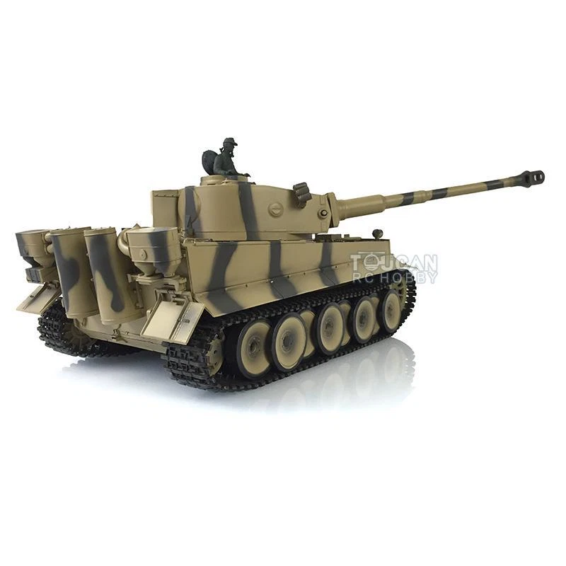 1/16 7.0 Henglong Tiger I RTR BB IR RC Tank 3818 Barrel Recoil Metal Track Wheel - Image 4 of 4