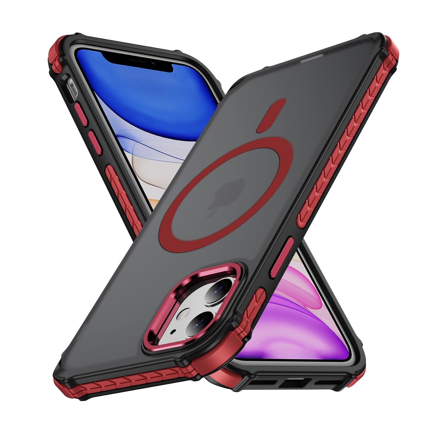 Compatible with US military standard MagSafe for iPhone 11 case metal butto 601