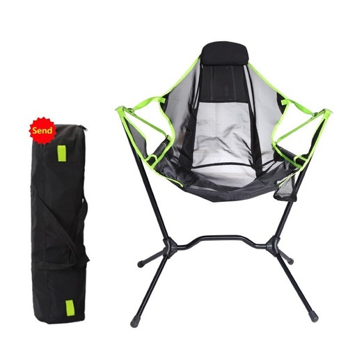Aluminum Alloy Folding Camping Rocking Swing Chair Outdoor Hiking Chair Green - Picture 9 of 9