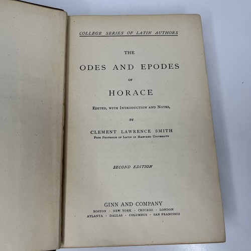 Horace Odes and Epodes By Smith- College Series Of Latin Authors Second Edition - Picture 10 of 15