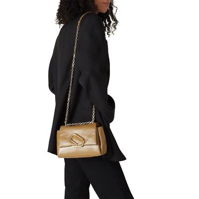 3.1 Phillip Lim アリックス サークル ハンドバッグ e775 3.1 Phillip Lim Olive Alix Soft Leather Paperclip Chain Crossbody