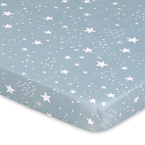 Blue Dino 3 Pack Print Microfiber Fitted Pack n Play Playard Sheet Set - Picture 3 of 9