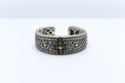 Old Roman Byzantine Cross Bangle Cuff Cross Bronze and Sterling Silver 925 — photo 7