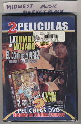 2 Peliculas - La Tumba Del Mojado + Tierra De Sangre - Brand New MINT Sealed DVD