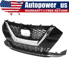 Front Bumper Grille Assembly W/Chrome Trim For Nissan Maxima 4-Dr 2019-2021