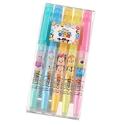 Tsumtsum Frixion Erasable 5 Colors Highlighter Pen W Cap Disney Store Exclusive Ebay