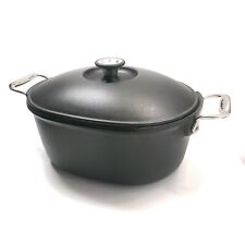 ALL CLAD Cast Aluminum Dutch Oven with Stainless Lid Non Stick 12x9x5.25  Rare
