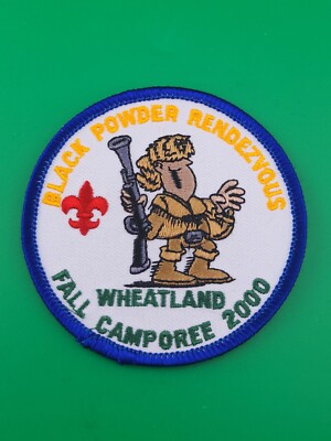 Black Powder Rendezvous Wheatland Fall Camporee 2000 Patch BSA Scouts NEW