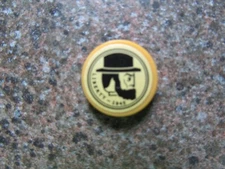 LEGO 2x2 Round Tile with Liberty 1945 Abraham Lincoln Decal Sticker Part 14769