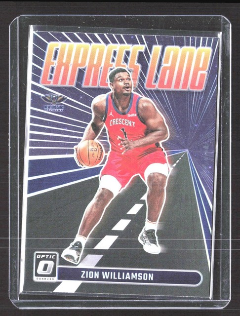 2023-24 Donruss Optic Zion Williamson Express Lane Purple #11 Insert Pelicans