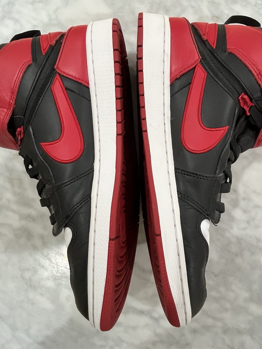 NIKE Shoes Sz 12 - Red/White Jordan 1 High FlyEase Leather