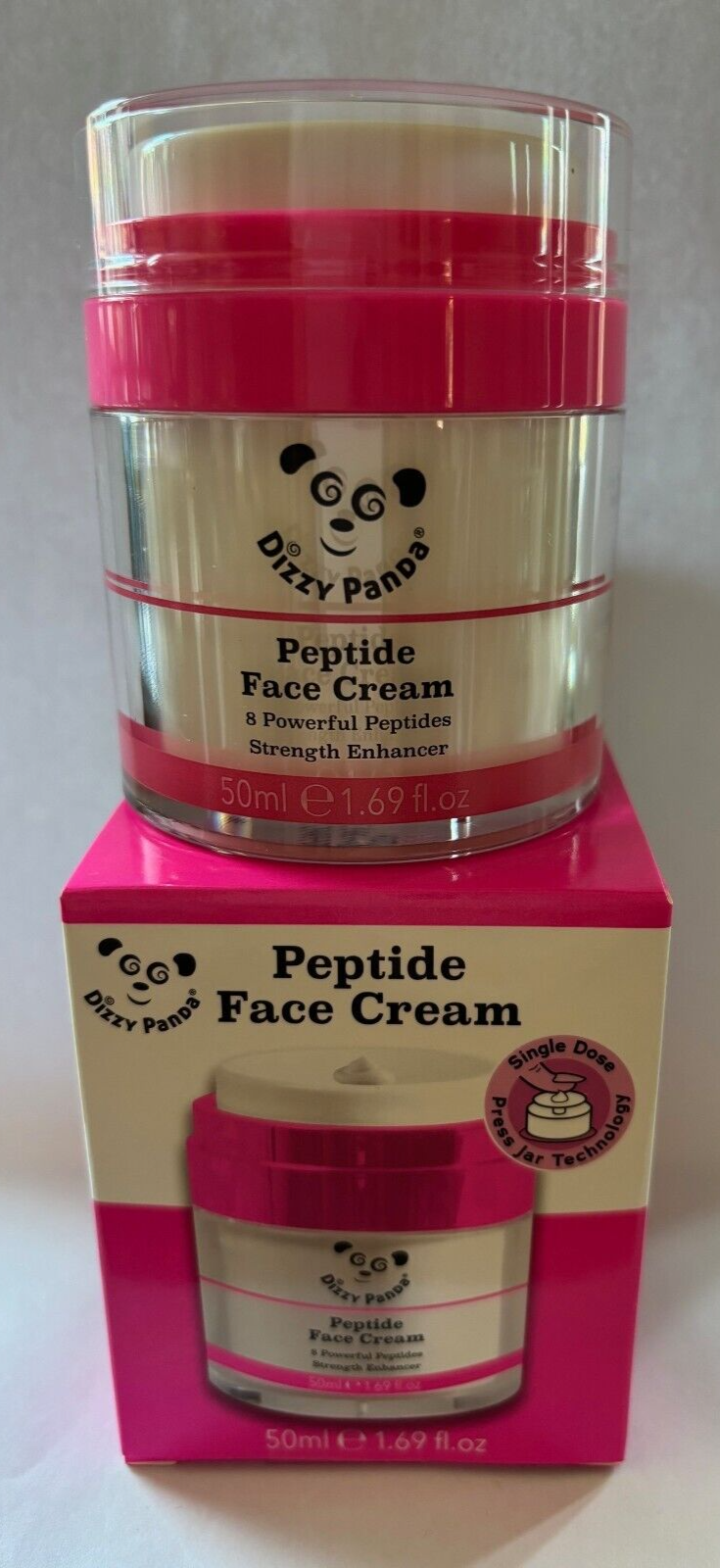 Dizzy Panda Peptide Face Cream 8 Powerful Peptides  50ml DUPE Drunk Elephant