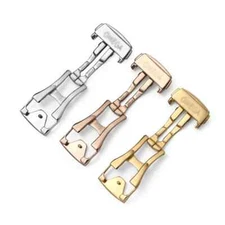 Stainless Steel Deployment Buckle Clasp for Omega Watch Bands Straps