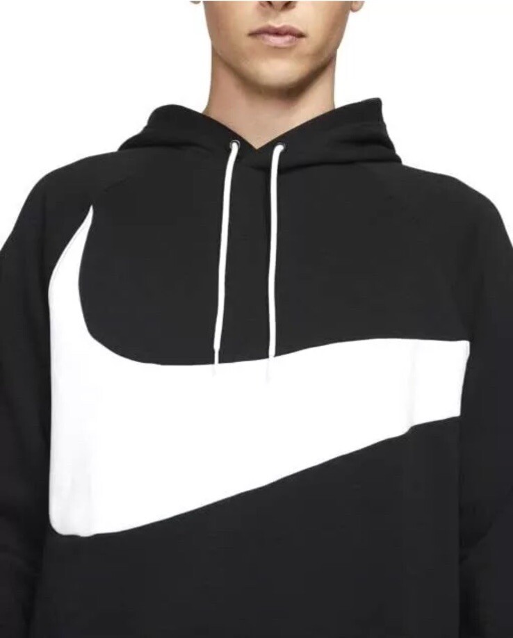 Nike Sportswear Tech Fleece Big Swoosh Black Hoodie Mens Nike Sportswear Tech Fleece Big Swoosh Black Hoodie Mens