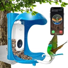 Smart Bird Feeder w Camera, App Notification, AI Recognition, bird identifier