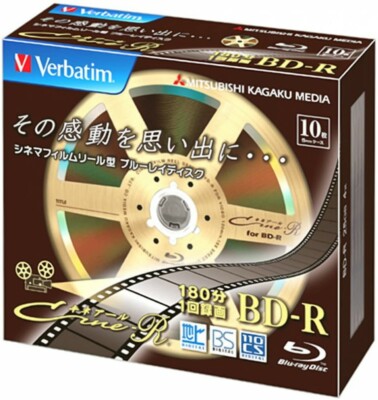 Verbatim Blank Blu ray Discs 25GB 4x BD-R bluray VBR130YC10V1 10 discs