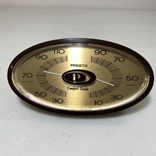Vintage Humidity Temperature Gauge Mcm Presto Comfort Guide Oval Design Office Vintage Humidity Temperature Gauge Mcm Presto Comfort Guide Oval Design Office