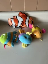 Finding nemo  And Other Fishes Plush figure lot Of 4  Disney Fisher Price