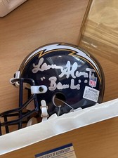 LANCE ALWORTH SIGNED AUTOGRAPHED MINI HELMET “BAMBI”#19 “HOF58” PSA COA CHARGERS