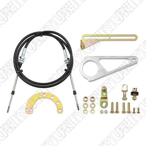 2" Transmission Cable Column Shift Linkage Kit Fit for GM TH350 4L60 4L80E 700R4 - Picture 2 of 9