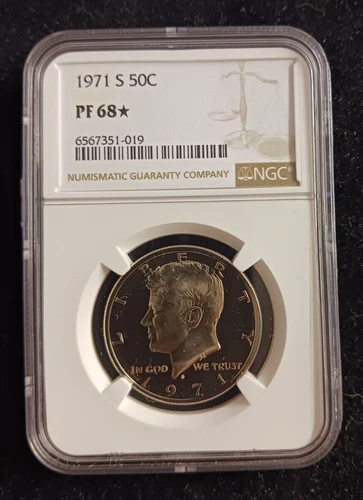 1971 (S) NGC PF 68 * Kennedy Half Dollar Coin