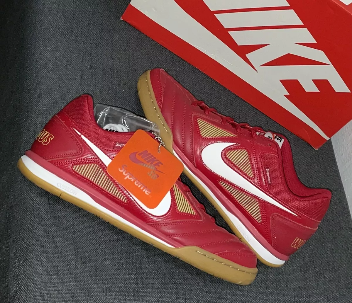 Supreme x Nike SB Gato QS World Famous Red White Gum 2018 Size 10 Brand | eBay