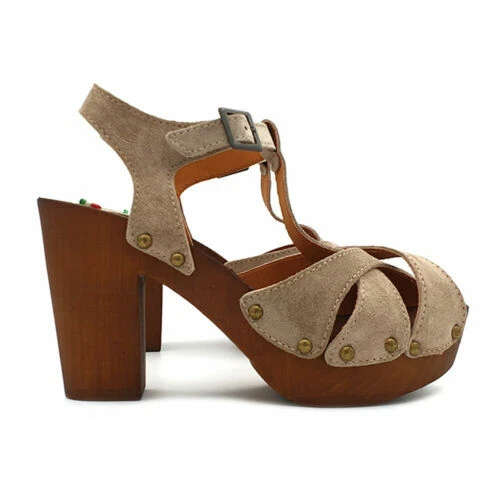 Sandales et tongues beige pour femme