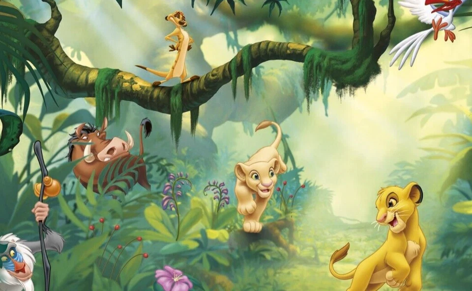 Lion King WALLPAPER WALL MURAL with adhesive Disney large size kids bedroom - Image 4 of 4