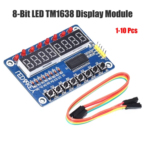 1-10pcs TM1638 LED KEY 8-fach 7-Segment Anzeige Taster LED Display Modul
