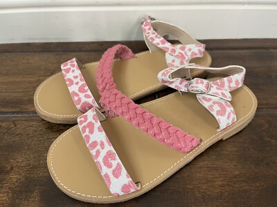 Monkey Feet Kids Grils Sandals Pink US Youth SIZE 3.5  (brand size6-7)