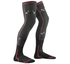 EVS Sports FSN-R/BK-L/XL Fusion Socks, Black/Red, ADULT LG/XL