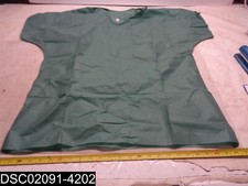 QTY 60: Size Large Green Disposable Shirt Scrub Top