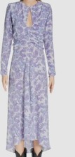 1580 Isabel Marant Etoile Women's Blue Long Sleeve Midi Dress Size FR34/US2