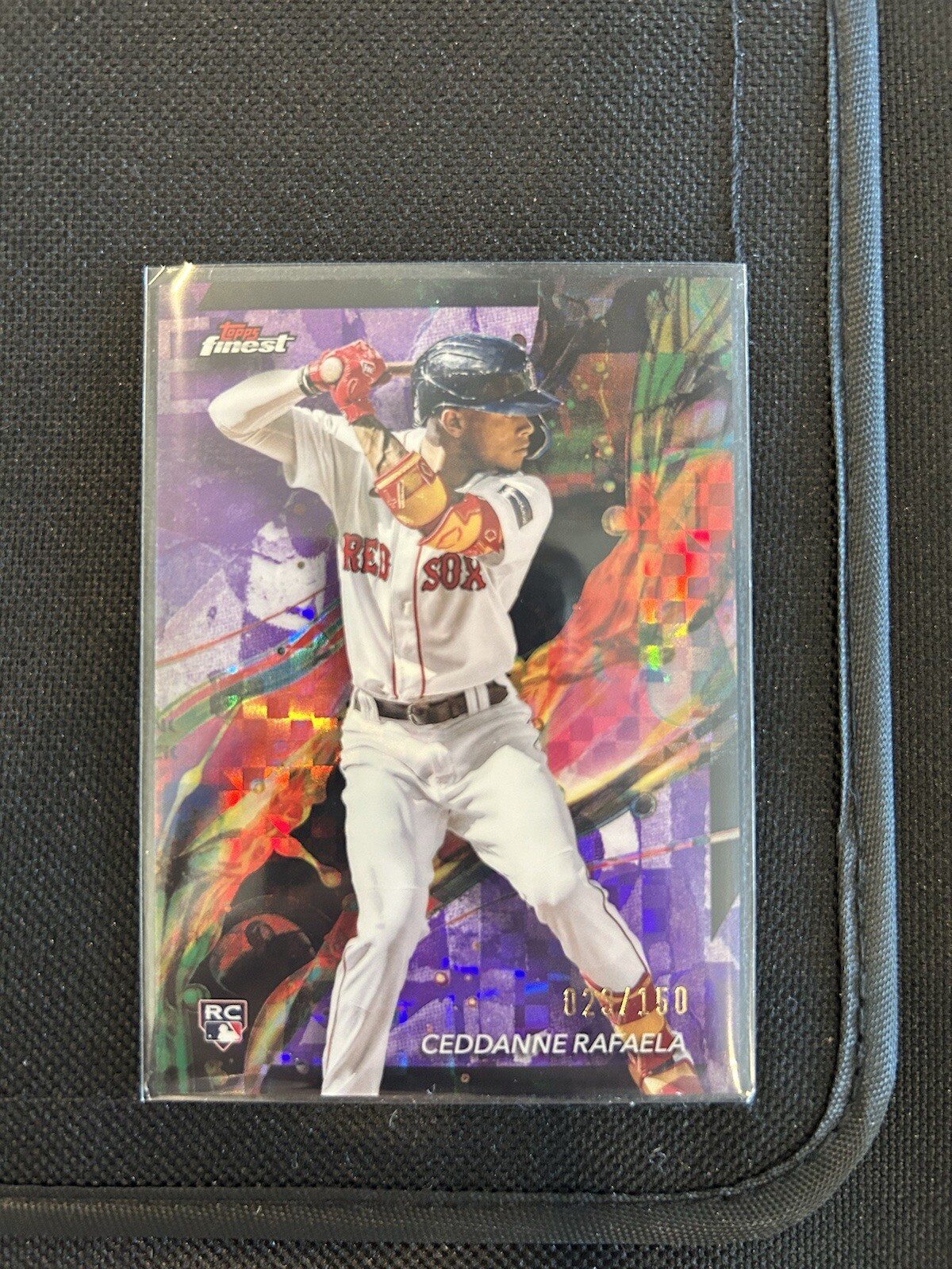 Ceddanne Rafaela 2024 Topps Finest - Purple Checkerboard Refractor #18 /150 (RC)