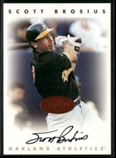 1996 Leaf Signature Series #NNO Scott Brosius Autographs Bronze