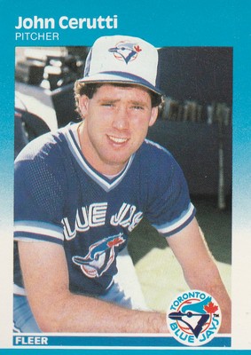 FREE SHIPPING-MINT-1987 (BLUE JAYS) Fleer #222 John Cerutti
